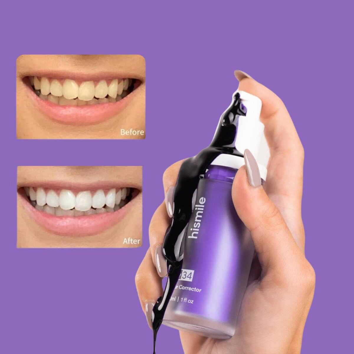 Hismile v34 Purple Toothpaste Premium Toothpaste for Ultimat