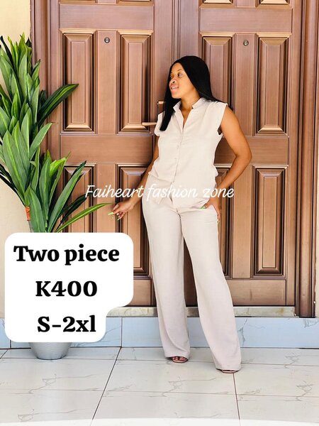 Women's beige set,short-sleeved shirt and pants  S-2xl