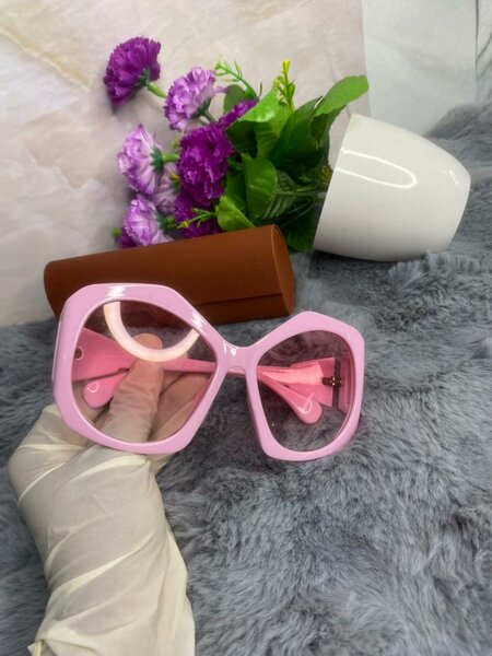 Lunettes Oversize Roses Femme