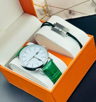 Montre Lacoste bracelet vert+bracelet