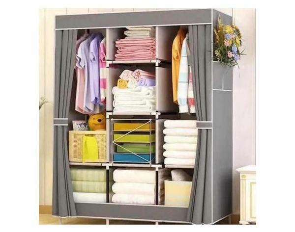 Placard Armoire   démontable 8 compartiments avec 3 battants