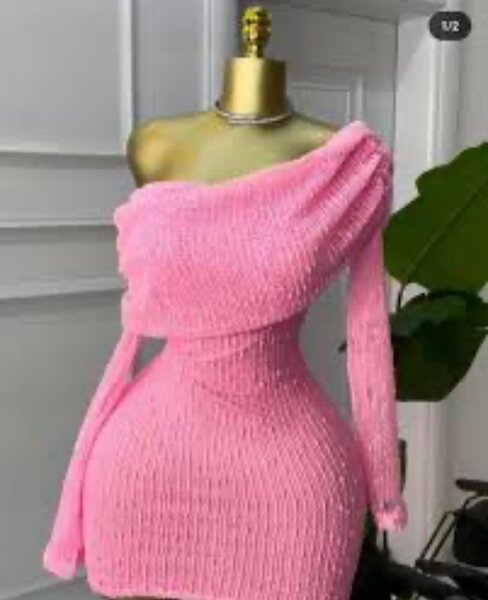 Robe pull rose tendance
