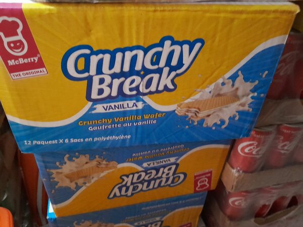 Crunchy break wafer