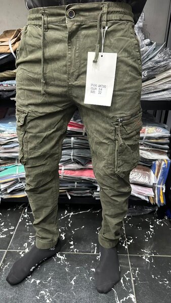 Pantalon cargo vert homme