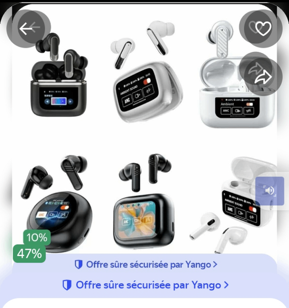 Écouteurs sans fil ANC