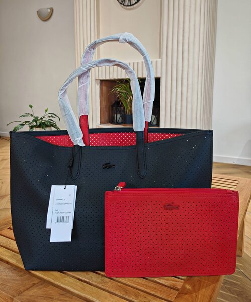 Sac cabas Lacoste en toile perforée