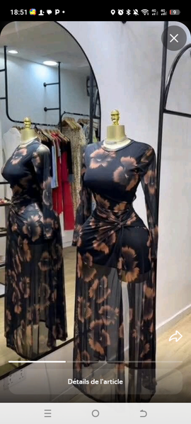 Robe longue florale élégante