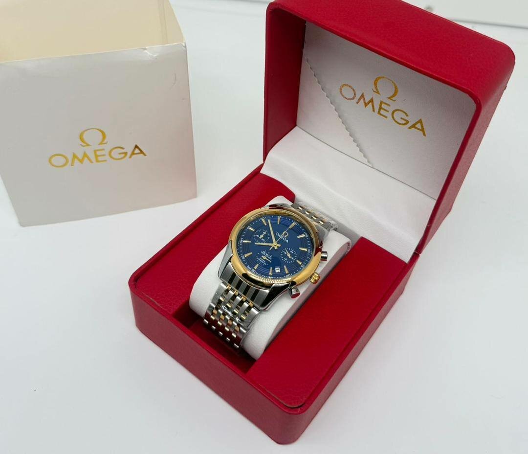 Montre luxe Omega en boîte