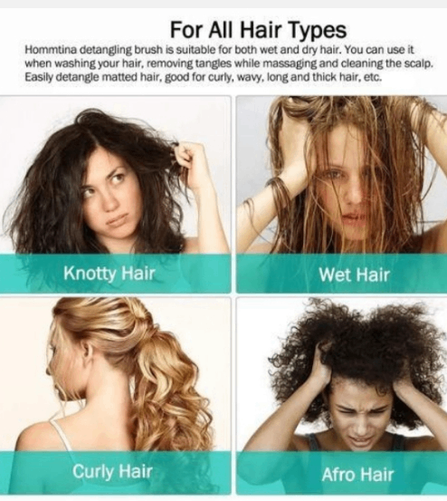 Brosse démêlante cheveux mouillés