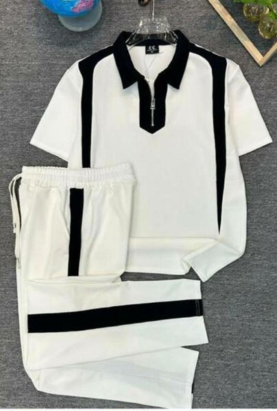 Ensemble sport blanc et noir