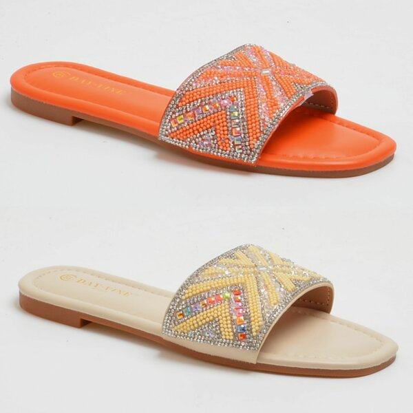 Sandales ornées femme élégantes