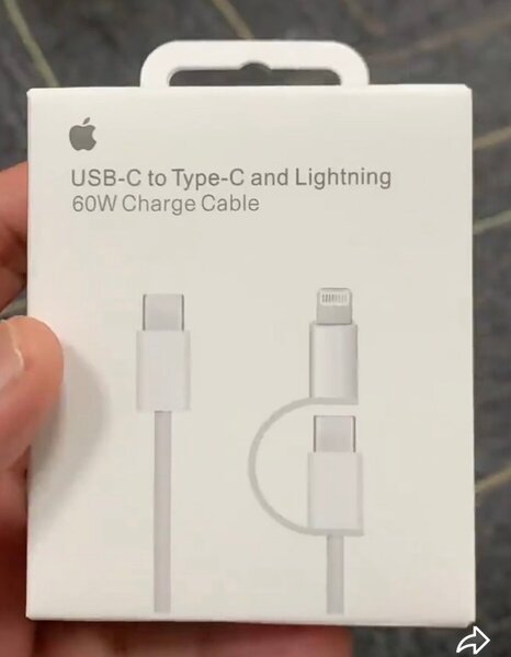 Câble USB-C vers Lightning 60W
