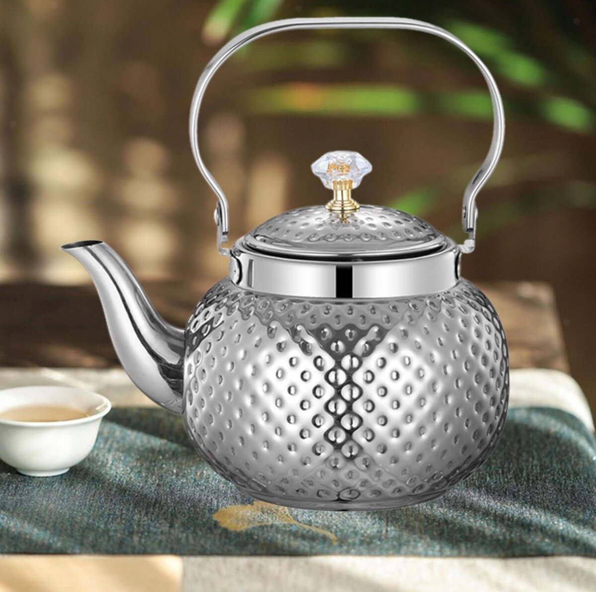 Théière Inox 1.5L Élégante