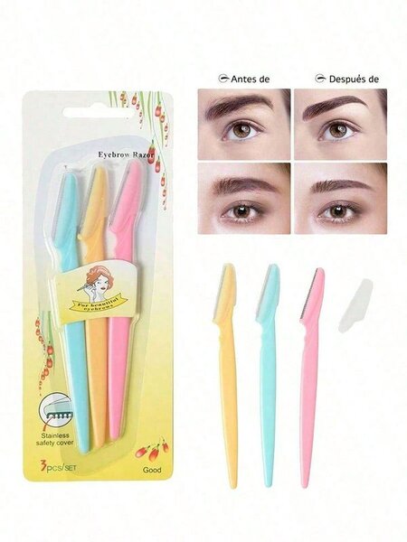 Rasoirs Sourcils Trio Couleurs