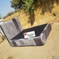 custom made bed with a high base