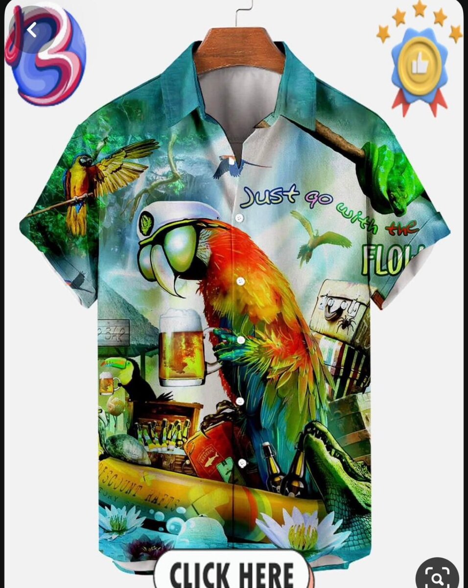 Chemises imprimées colorées