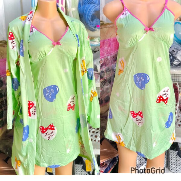 Ladies Night Wear With Coat