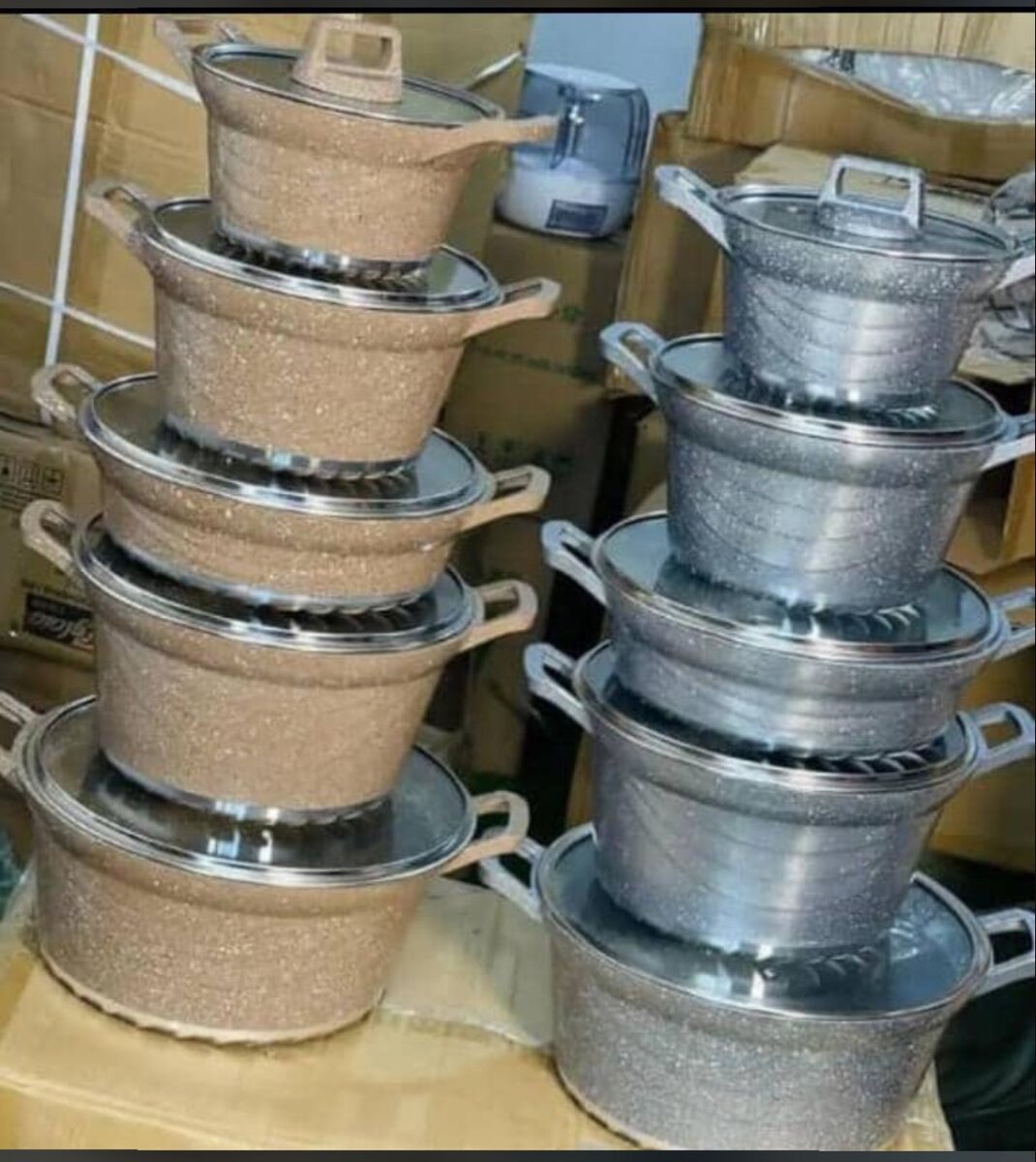 10pcs Granite Nonstick cookware set