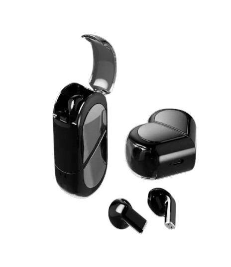 Écouteurs Bluetooth Noir Cœur