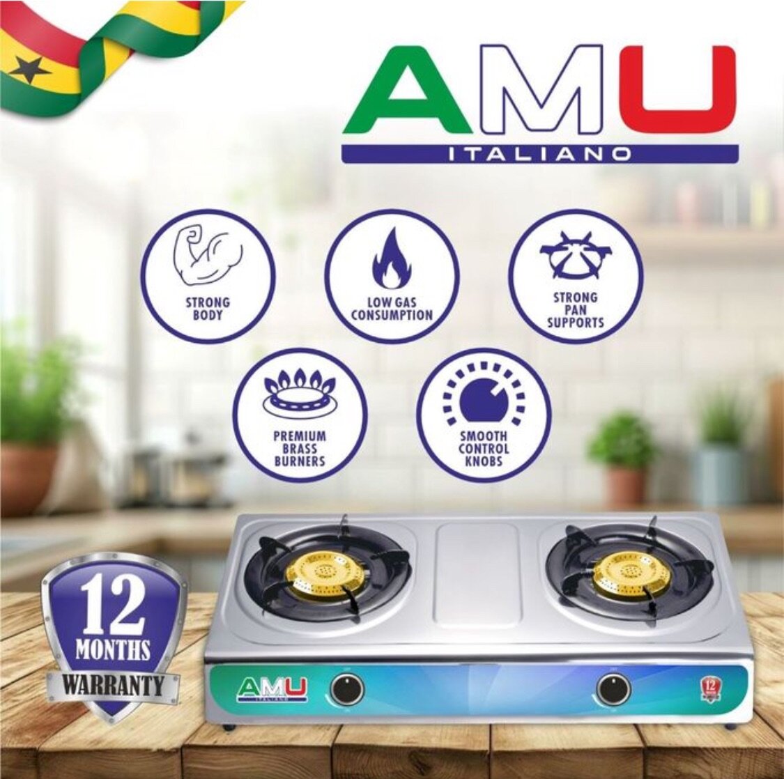 AMU-GS2B Auto ignition 2 Burne