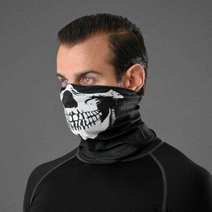 Masque skull et gants squelette