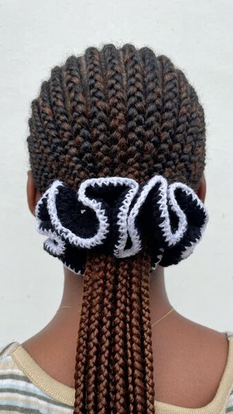 Chouchou élastique crochet stylé