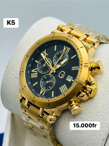 Montre-bracelet grand or noir