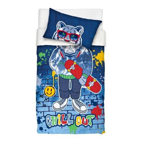 Boys Tiger Duvet Cover Set 3/4