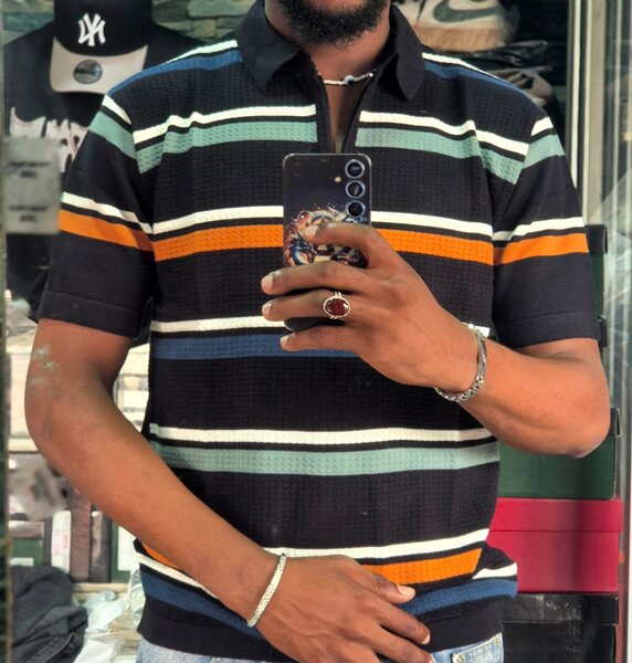 Polo rayé homme élégant