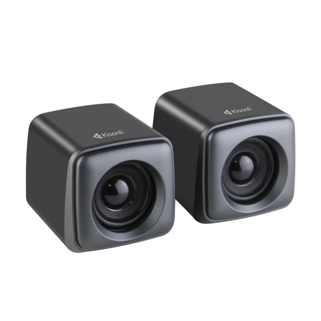 Kisonli A-303S Mini 2.0 Speaker - Portable USB AUX Desktop