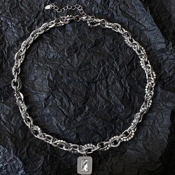 Collier homme acier élégant