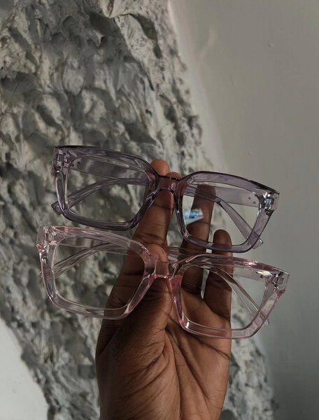 Lunettes carrées violet