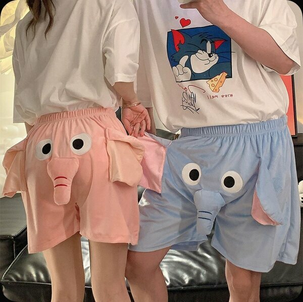 Shorts drôles éléphant unisex