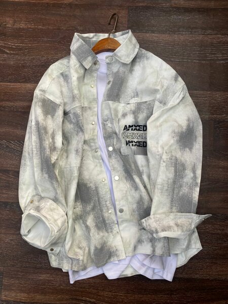 Chemise grise décontractée pour homme