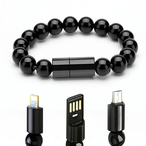 Câble USB - bracelet perle - charge rapide