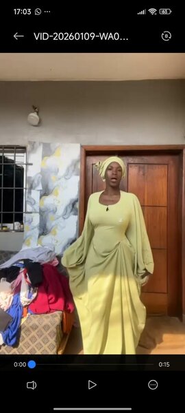 Ensemble robe et foulard africain