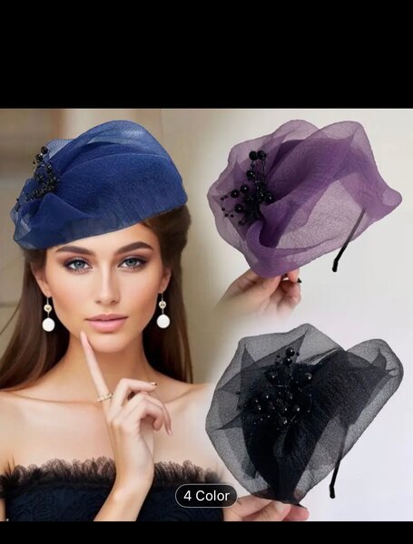 Fascinators Headband Hat for Women Wedding Party