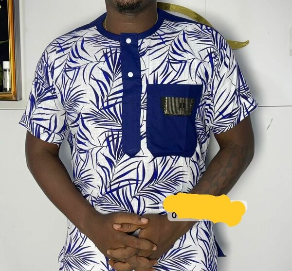 Chemise Casual Homme Bleue