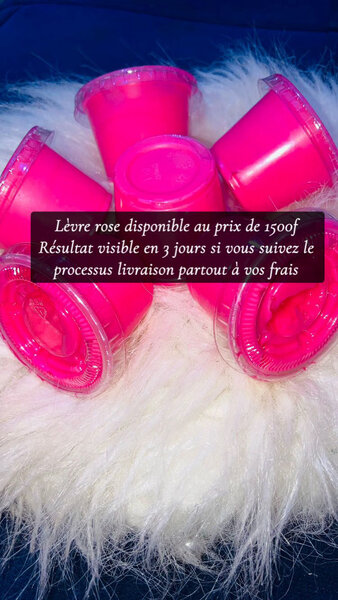 Lèvre rose pour soins des lèvres