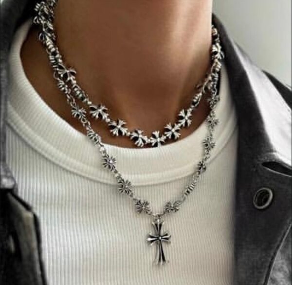 Collier  chrome en acier