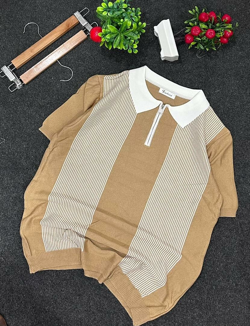 Polo à carreaux élégant