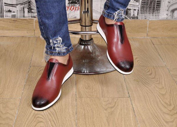 Chaussures en cuir tendance