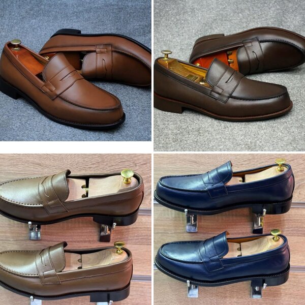 Mocassins en cuir pour hommes