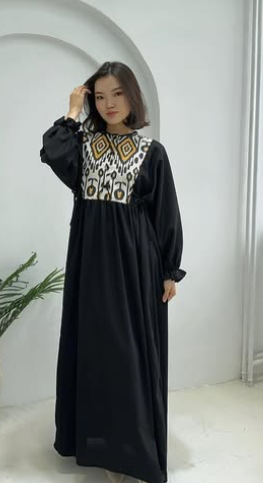 Этно Платье черного цвета