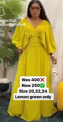 Women's Long Yellow Dress