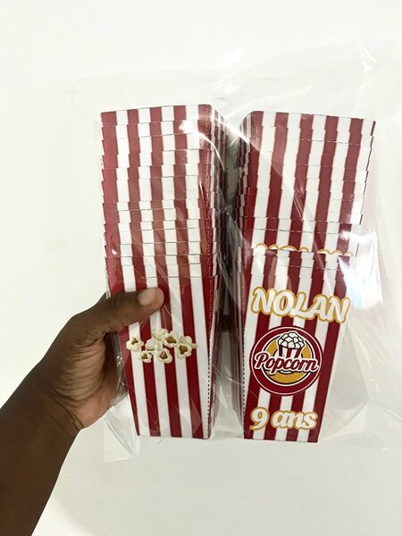 Boîte Popcorn Anniversaire