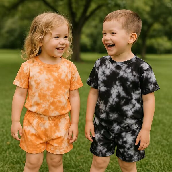 Ensembles Tie-Dye Enfants Colorés