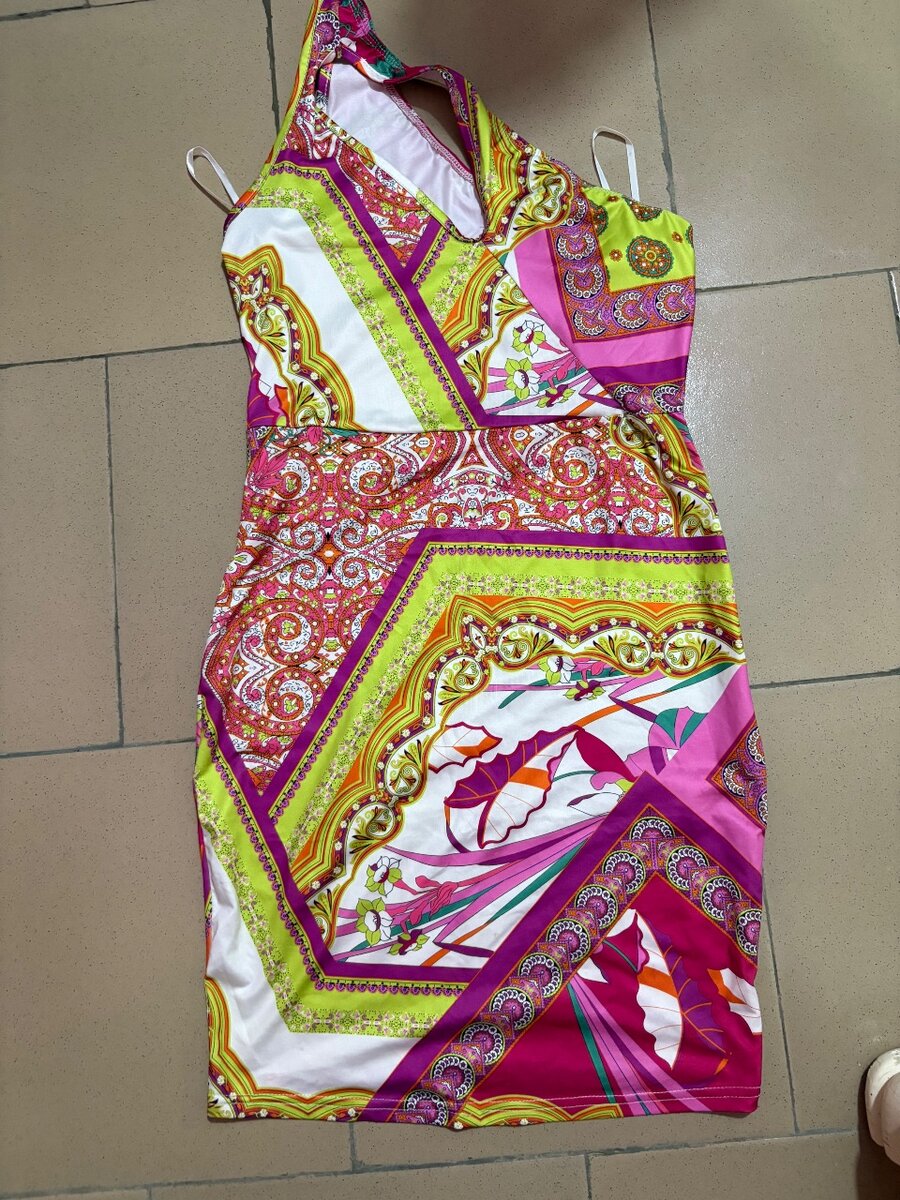 Robe Été Asymétrique Colorée