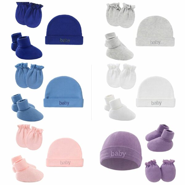 Baby Hat, Socks & Mittens Set