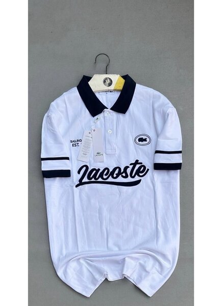 Polo Lacoste Blanc Homme